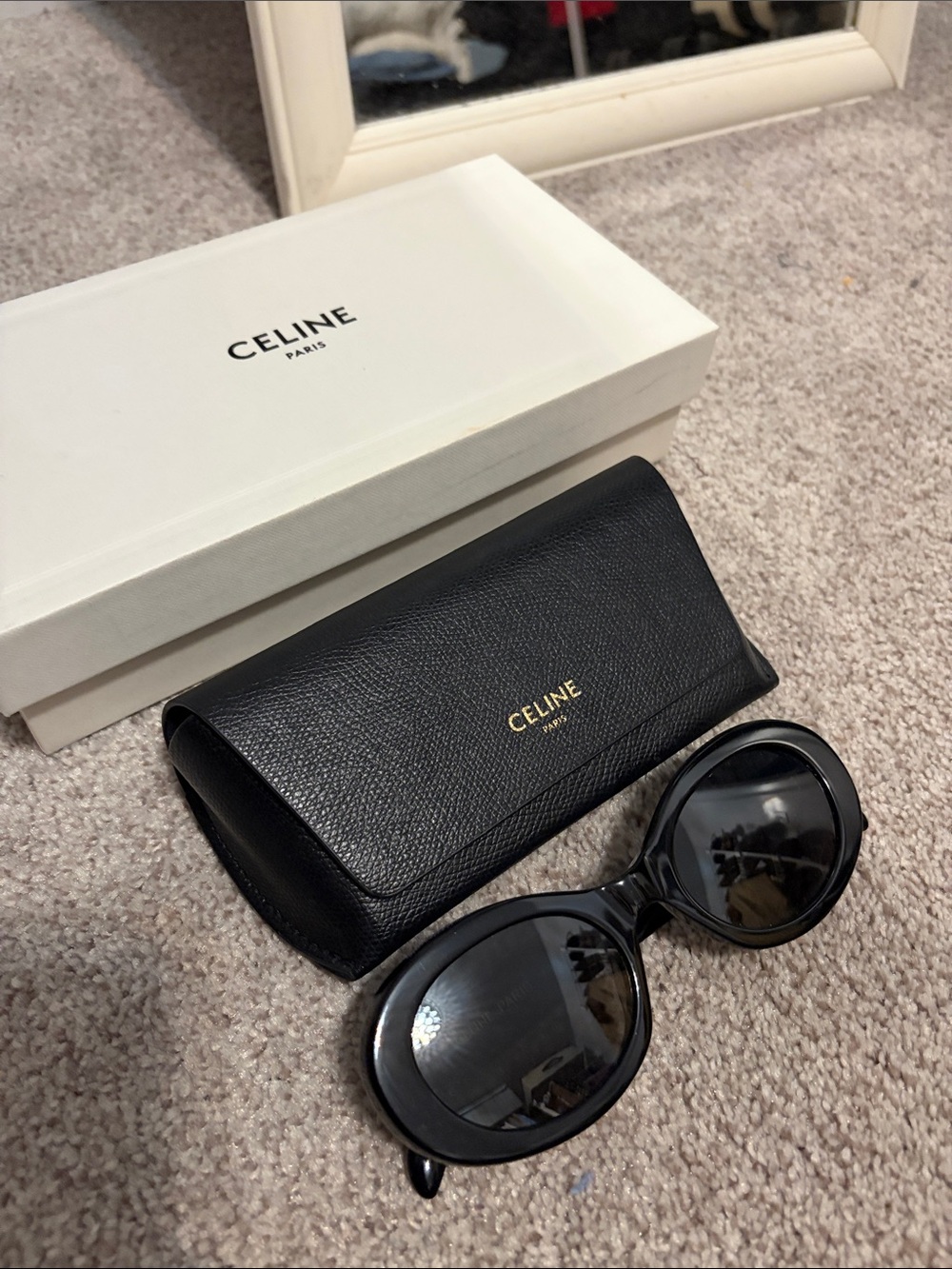 Celine Triomphe Oval Sunglasses - Picture 8 of 10
